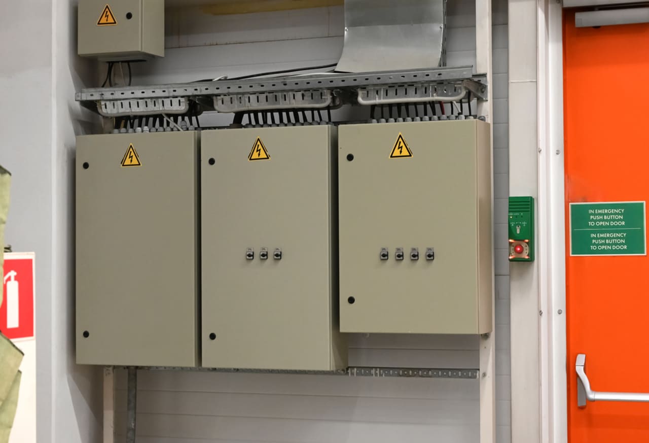 A service panel upgrade in progress.