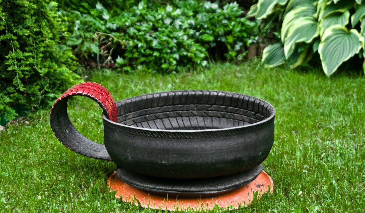 Painted Tire Planters