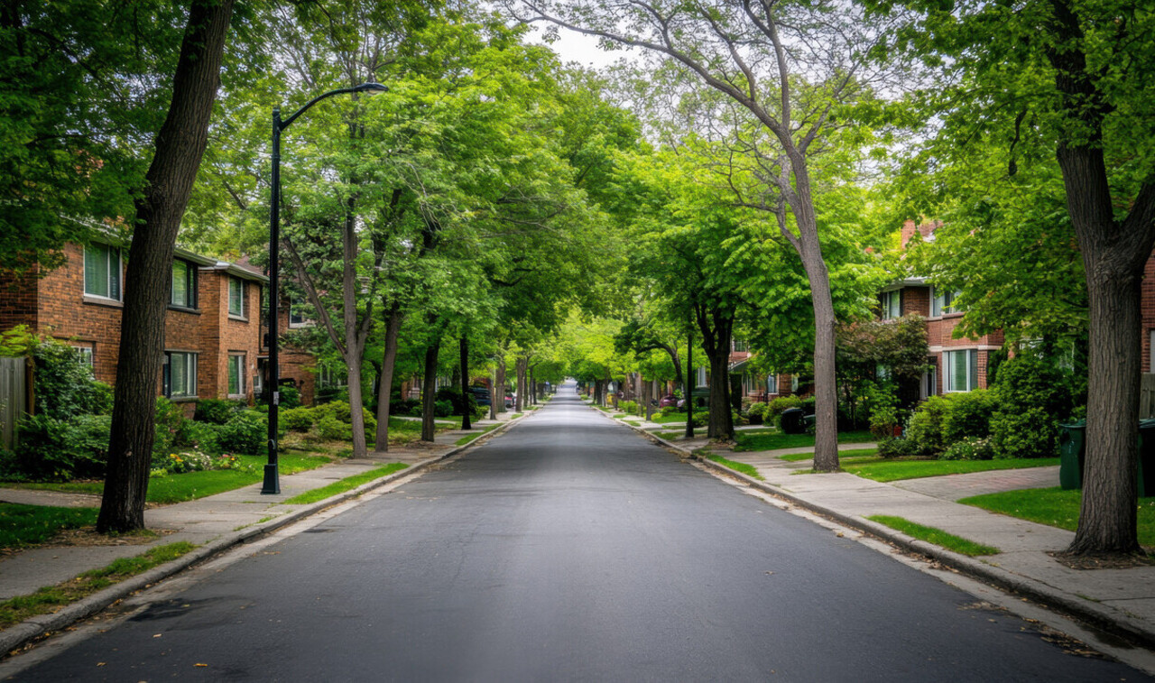 Selfies in Quiet Residential Areas