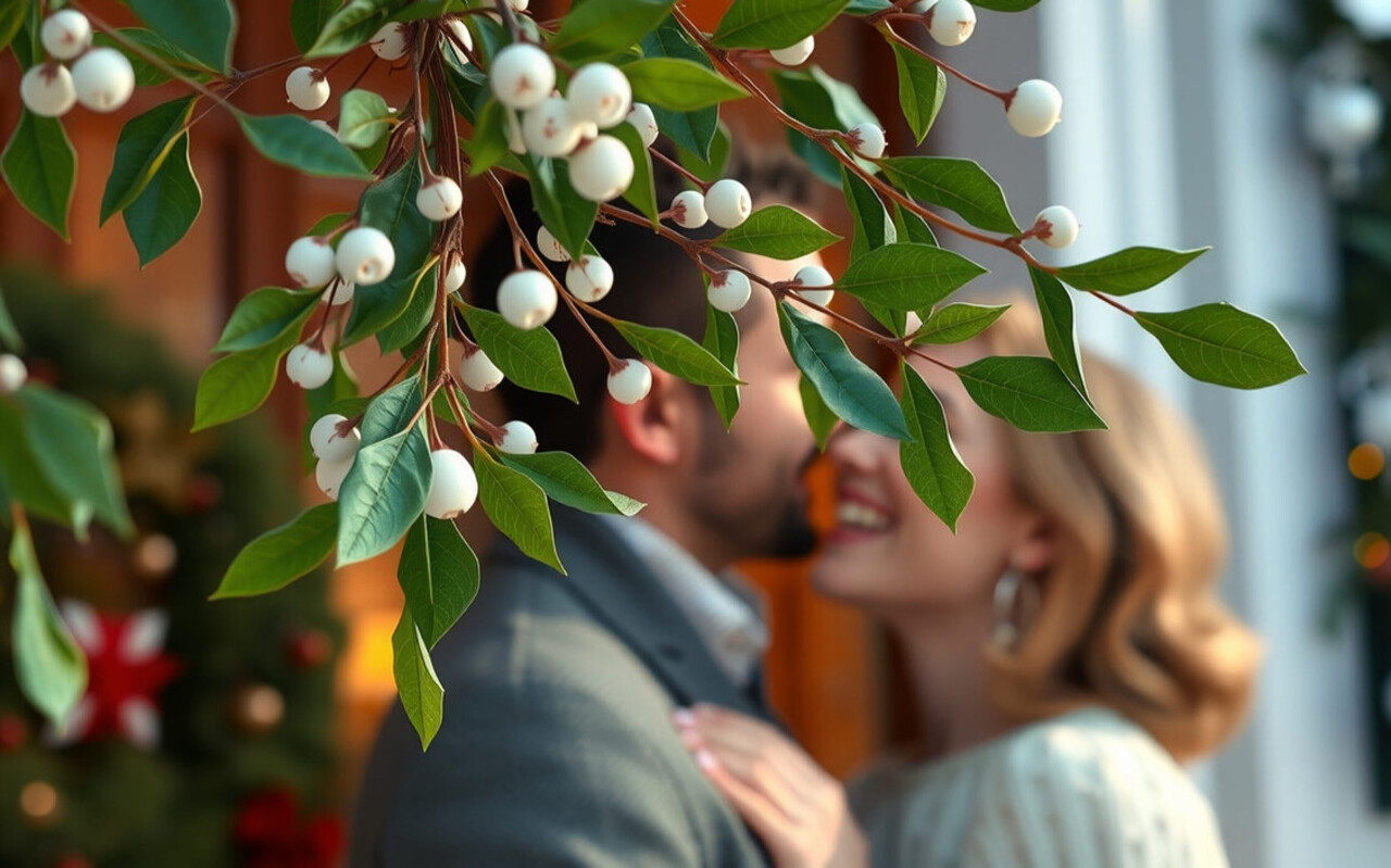 Kissing Under Mistletoe
