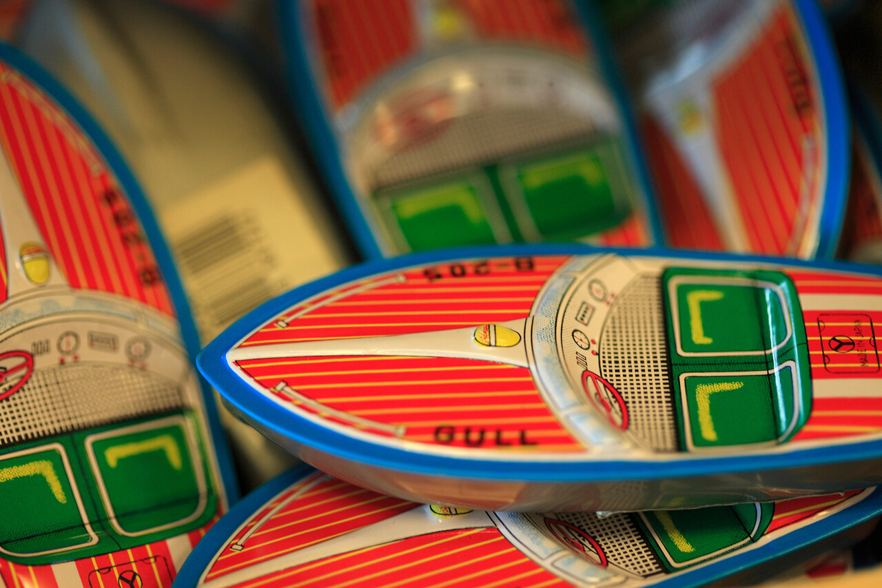 You experimented with tin construction and skill toys