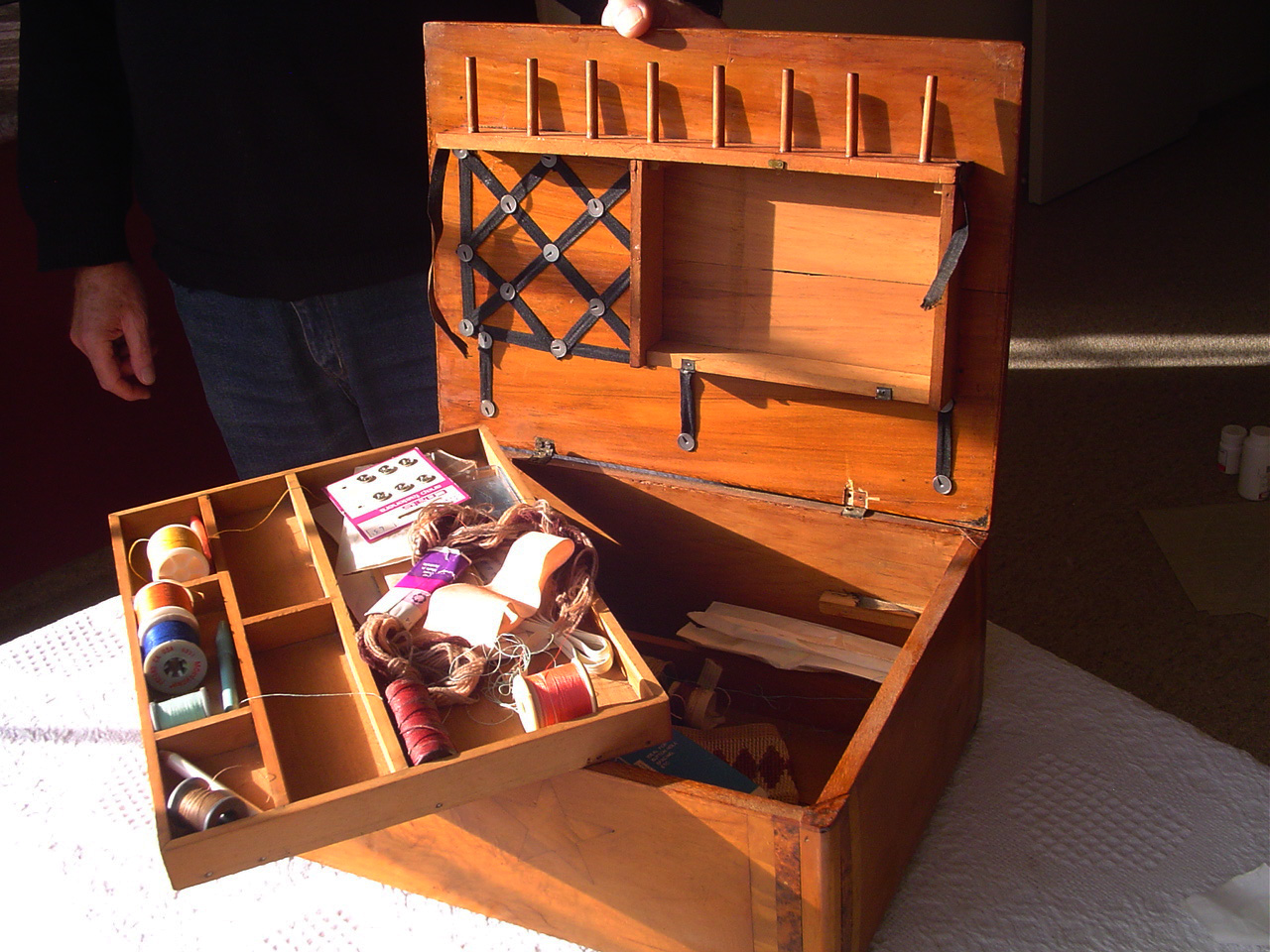 Wooden Sewing Boxes
