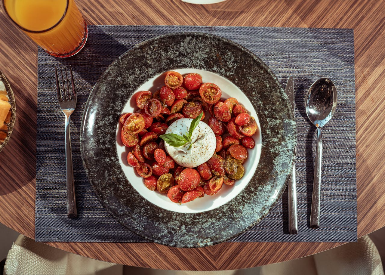 Grilled Tomatoes At Breakfast