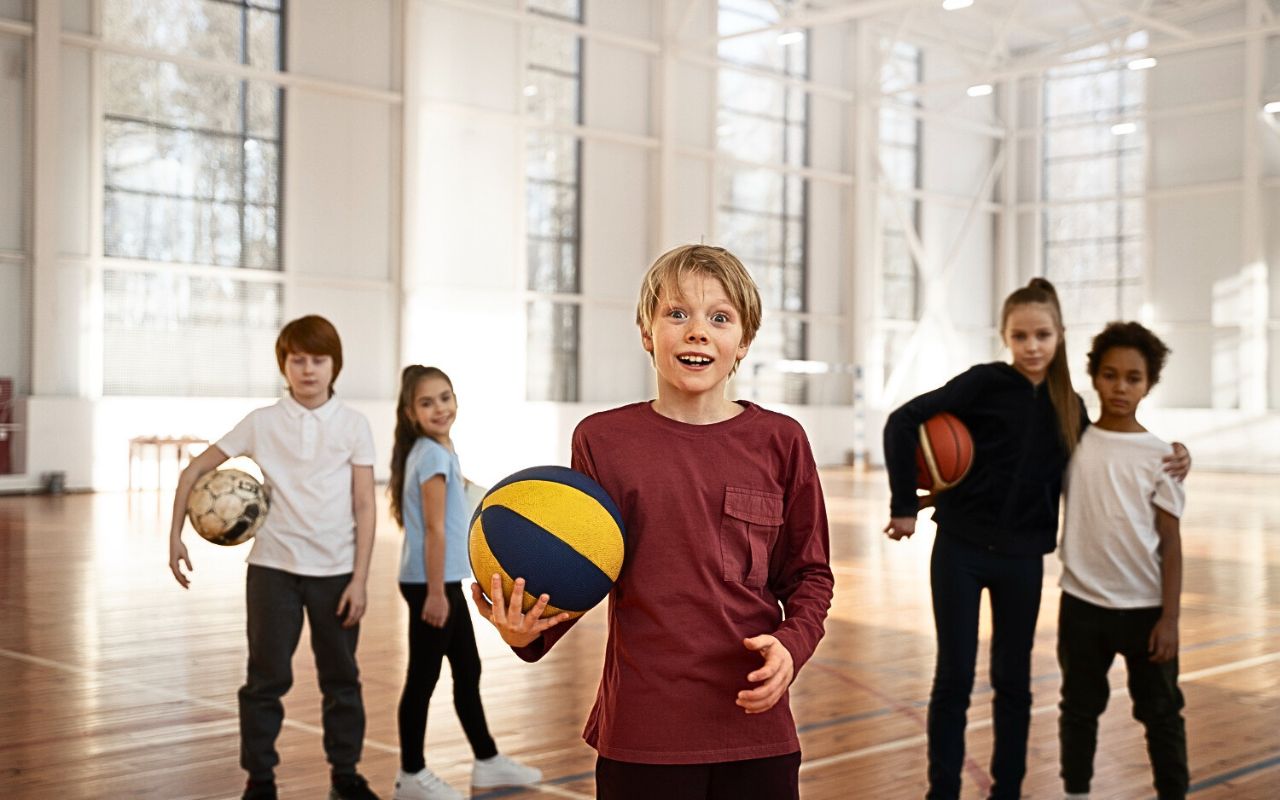 Dodgeball in the Gymnasium