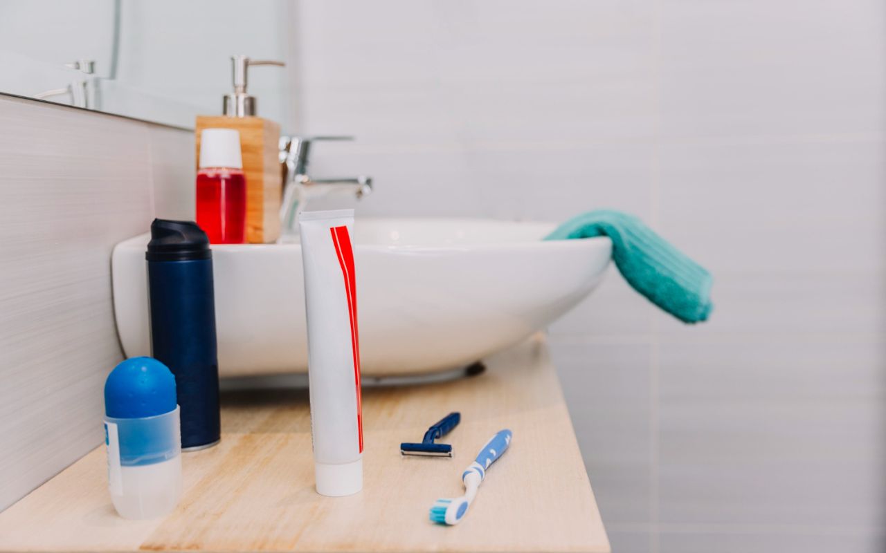 Check Mirrors for Smudges and Toothpaste