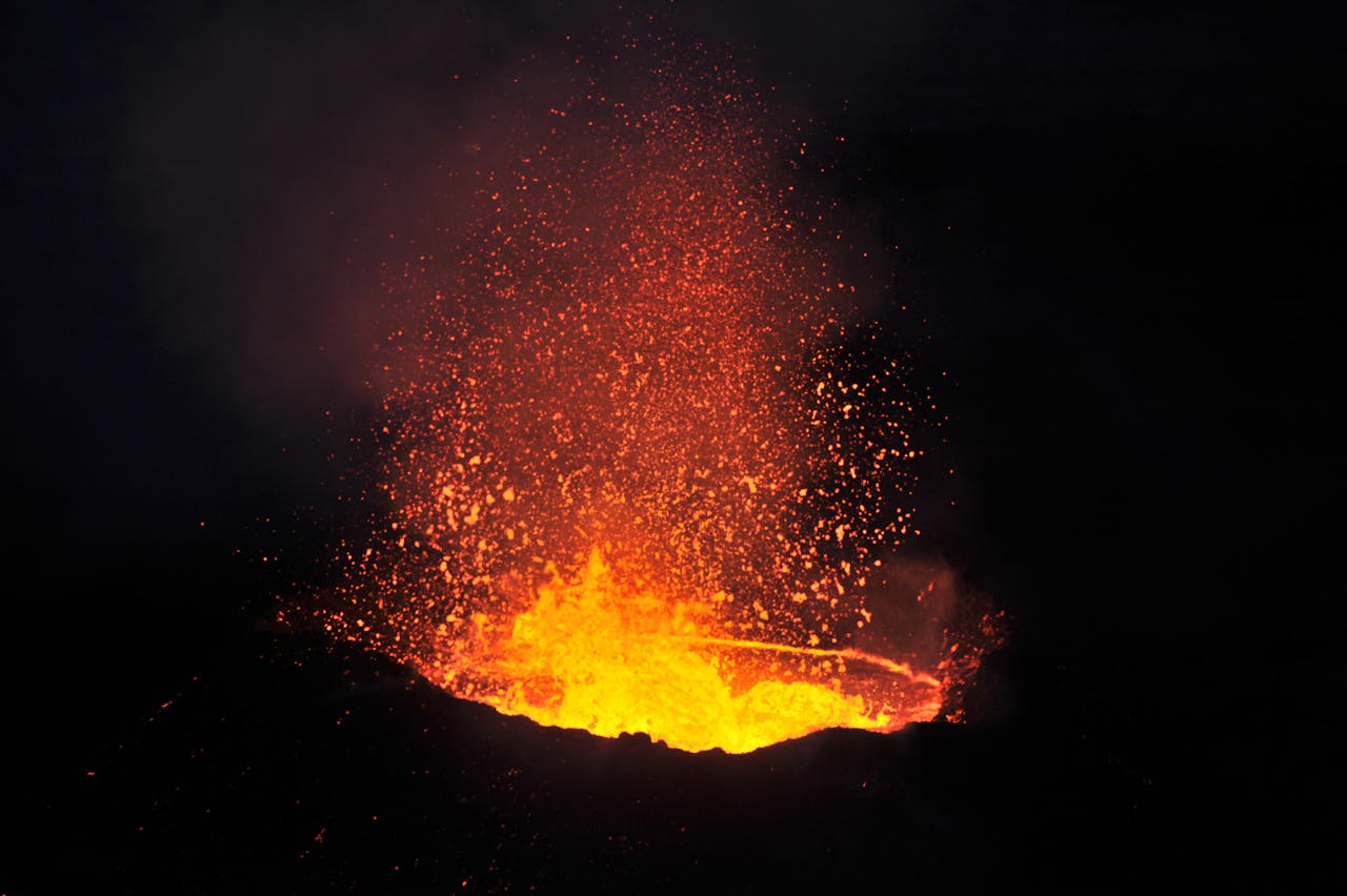Science Fair Volcanoes with Real Flames