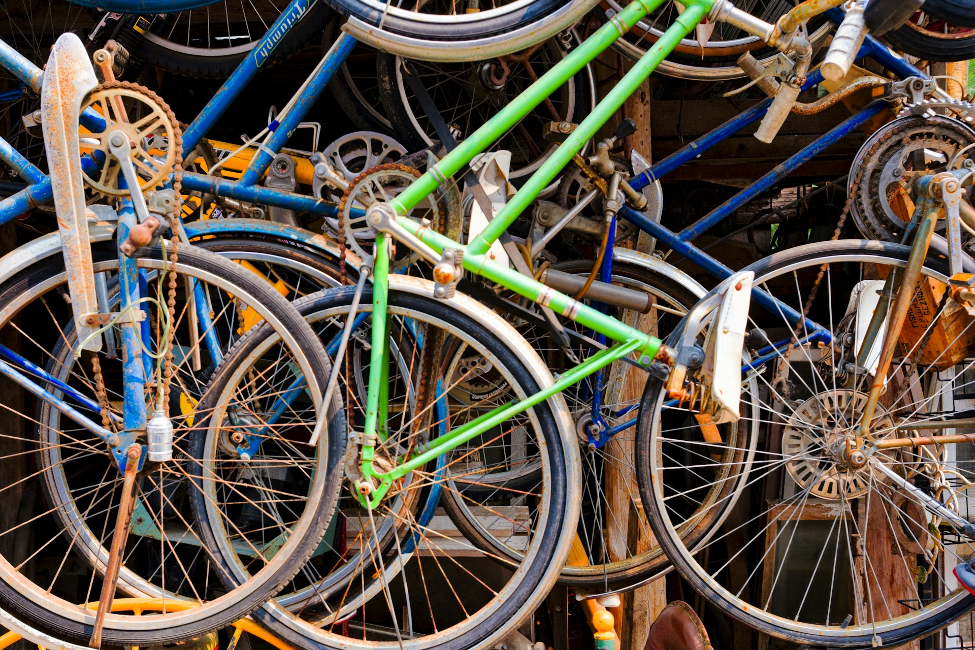 Old Bicycles and Bike Parts