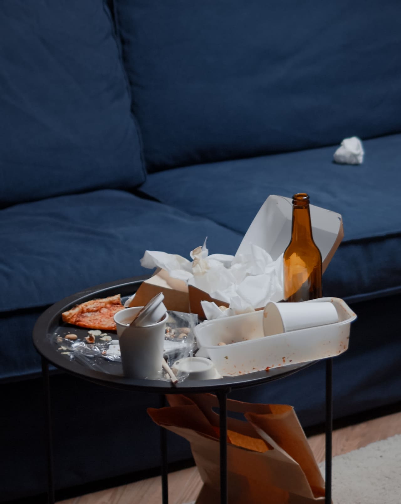 Leaving food uncovered in the room