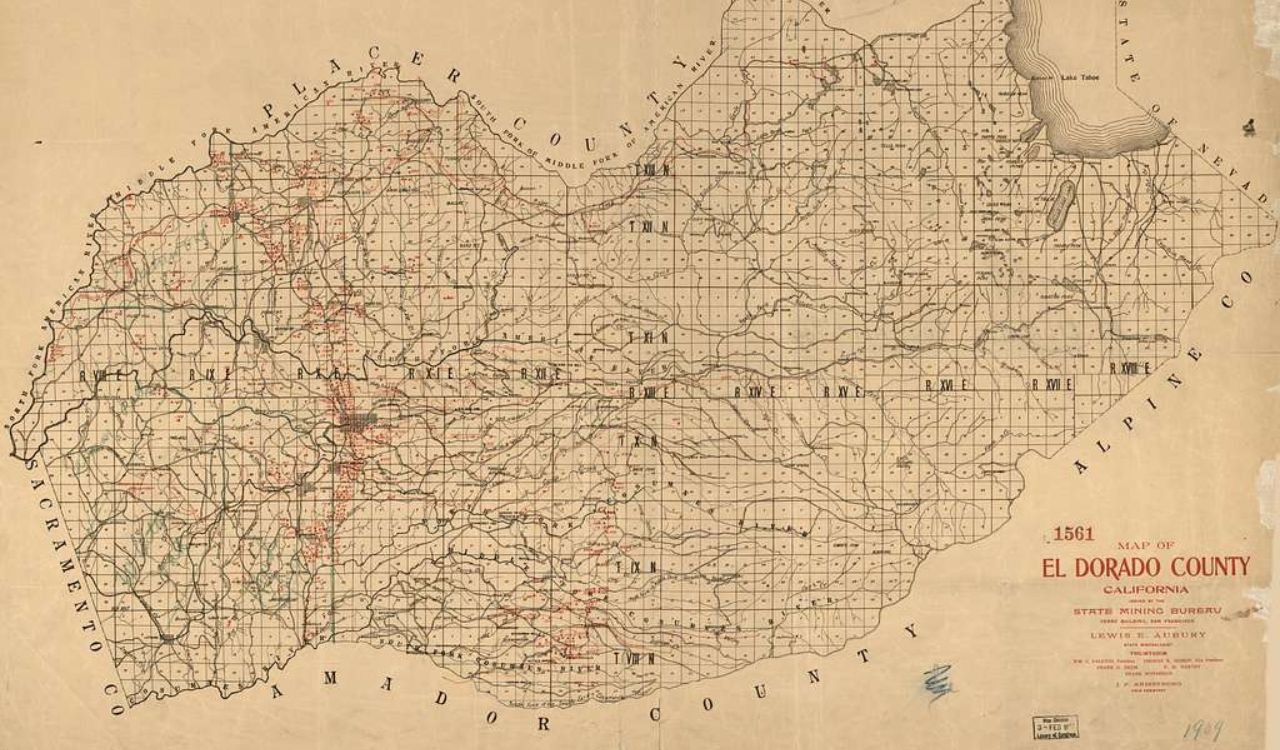 Antique South American map indicating El Dorado, the legendary city of gold that explorers sought.