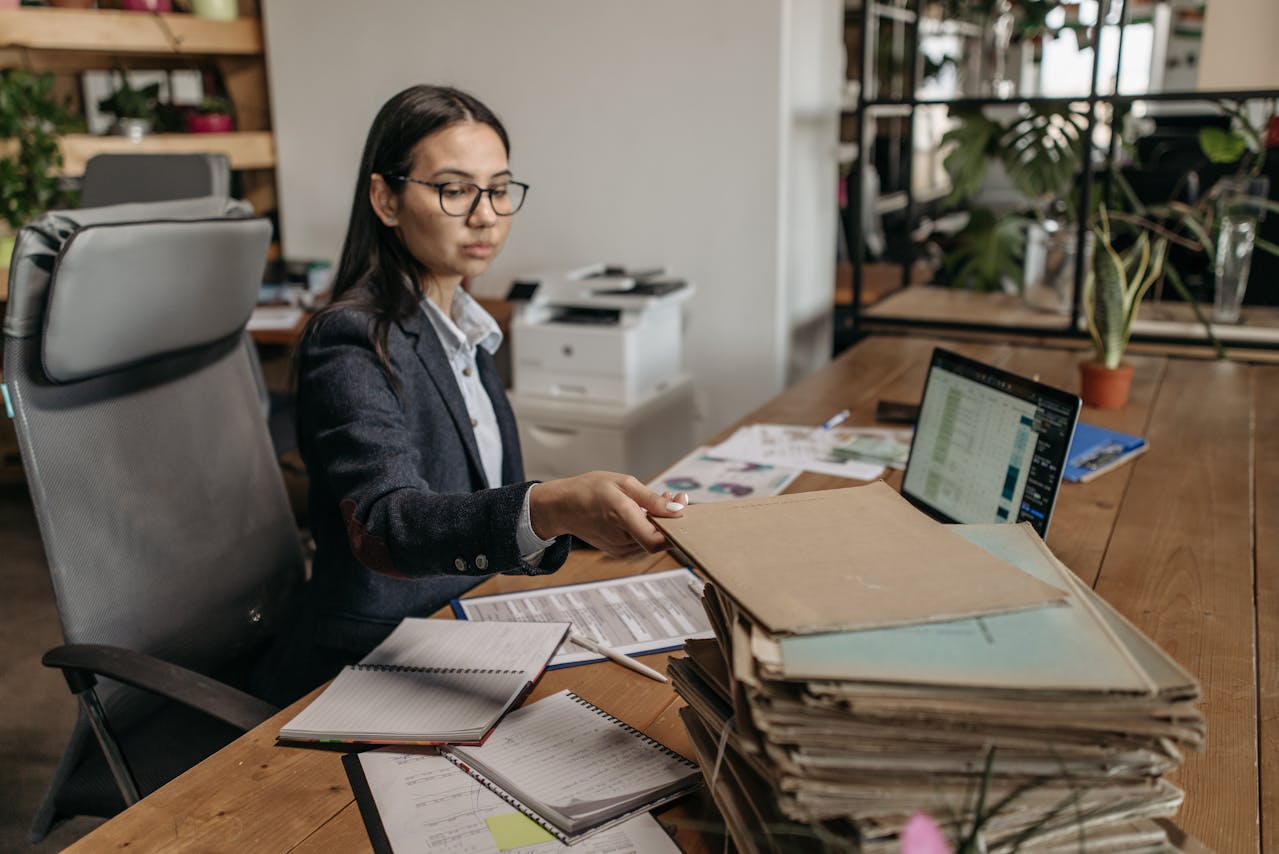 You separate active work from archived work