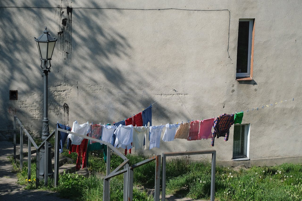 Line Drying Laundry and Airing Out Clothes
