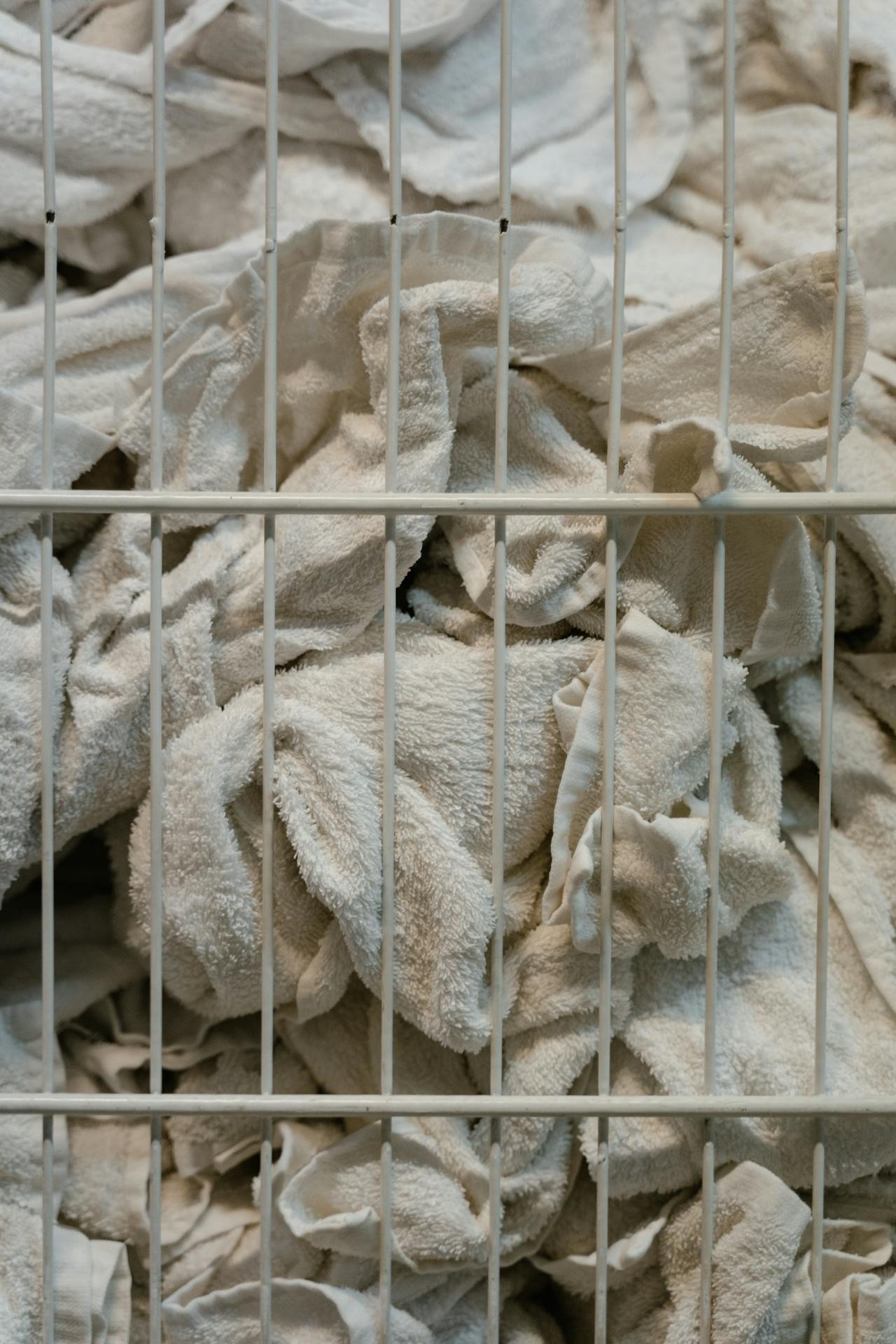Soaking towels with makeup or hair dye