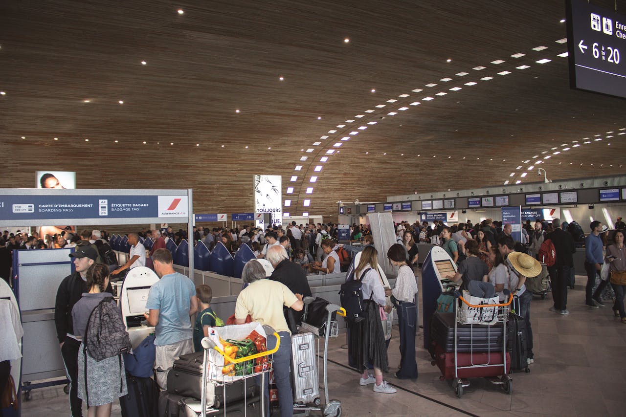 Traveler passing quickly through TSA PreCheck lane, showing airport security can be efficient with preparation.