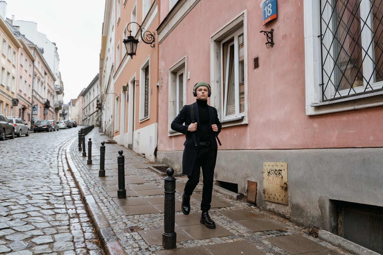 Solo traveler exploring city streets safely, highlighting that solo travel can be empowering and enjoyable.