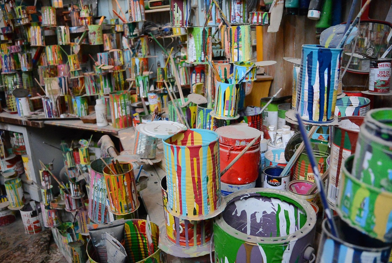 Paint and paint cans