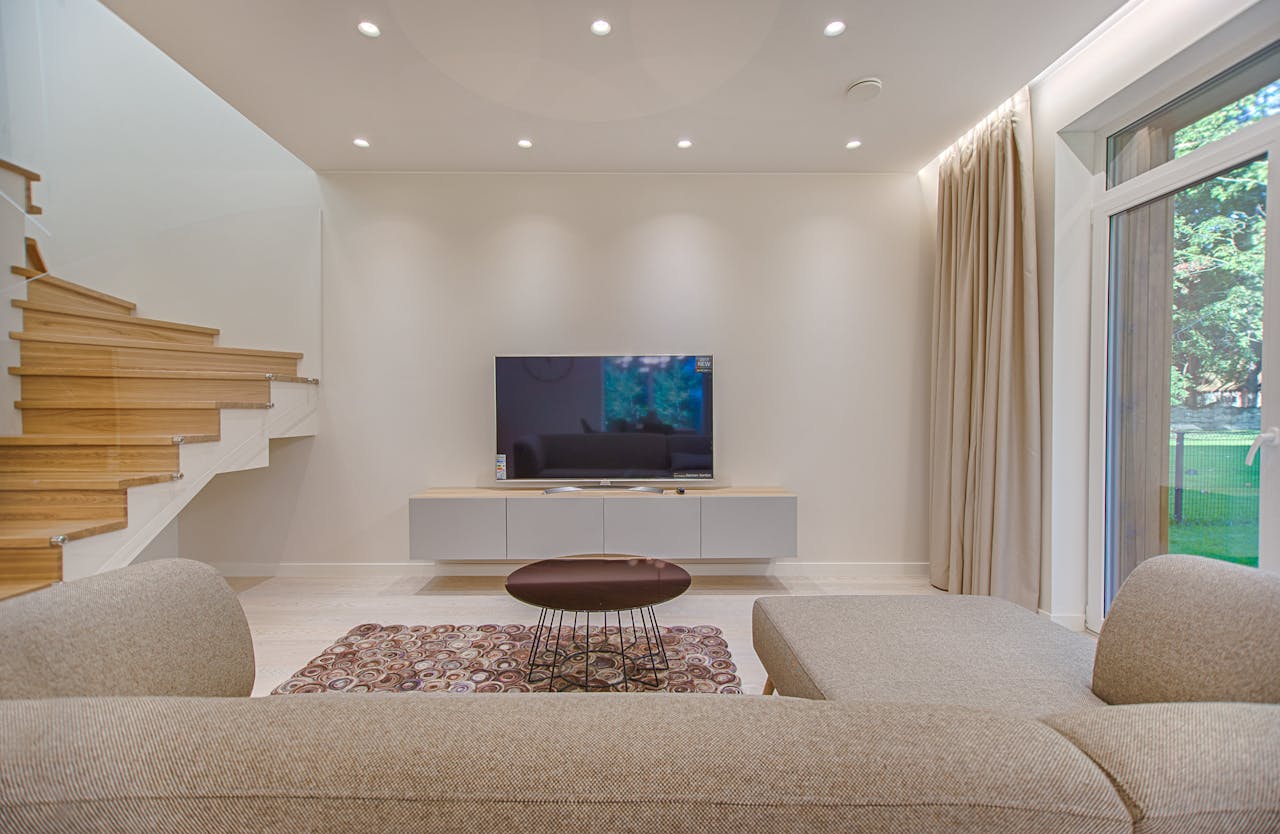 Large Media Rooms Designed Around One Screen