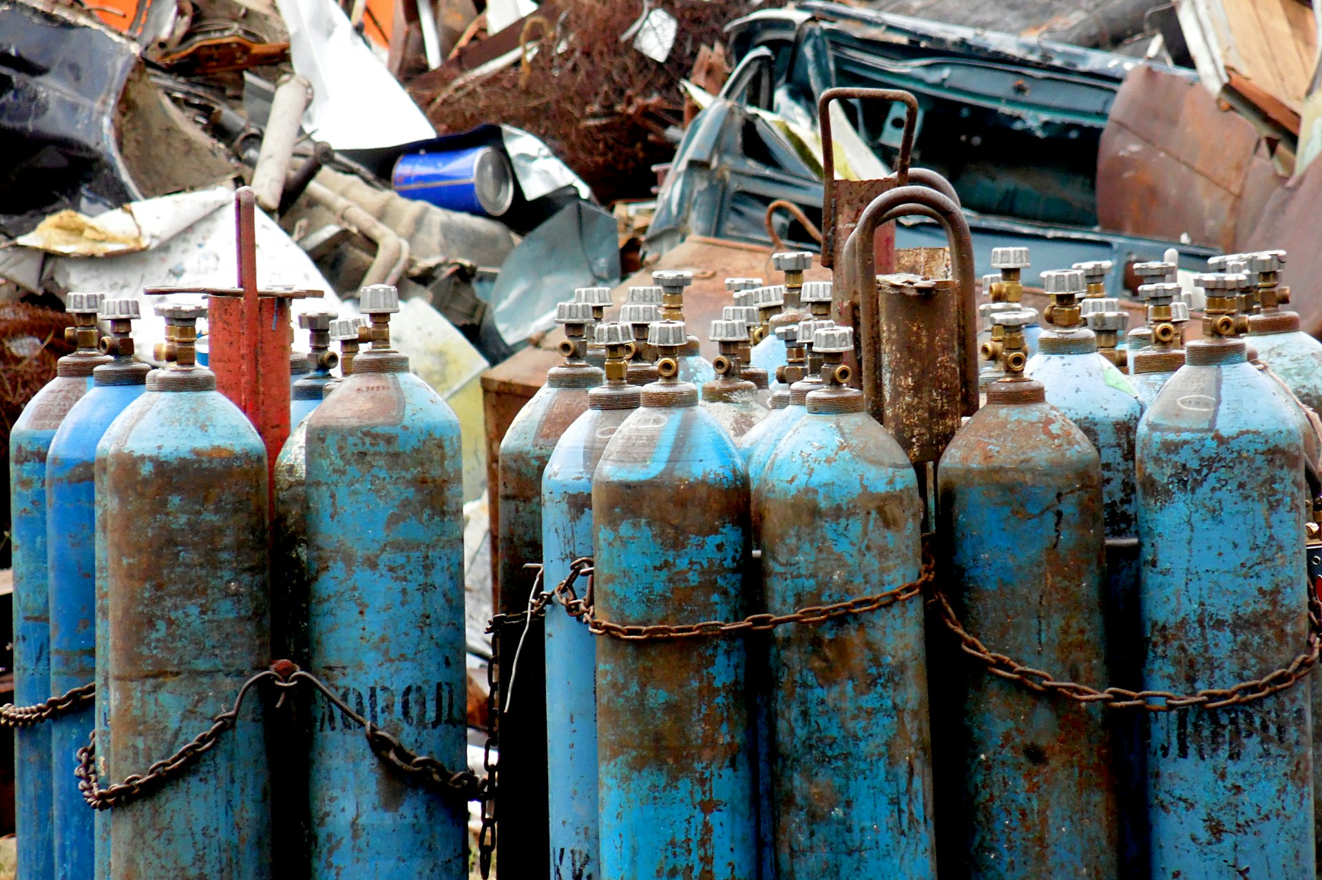 Propane Tanks Stored Indoors