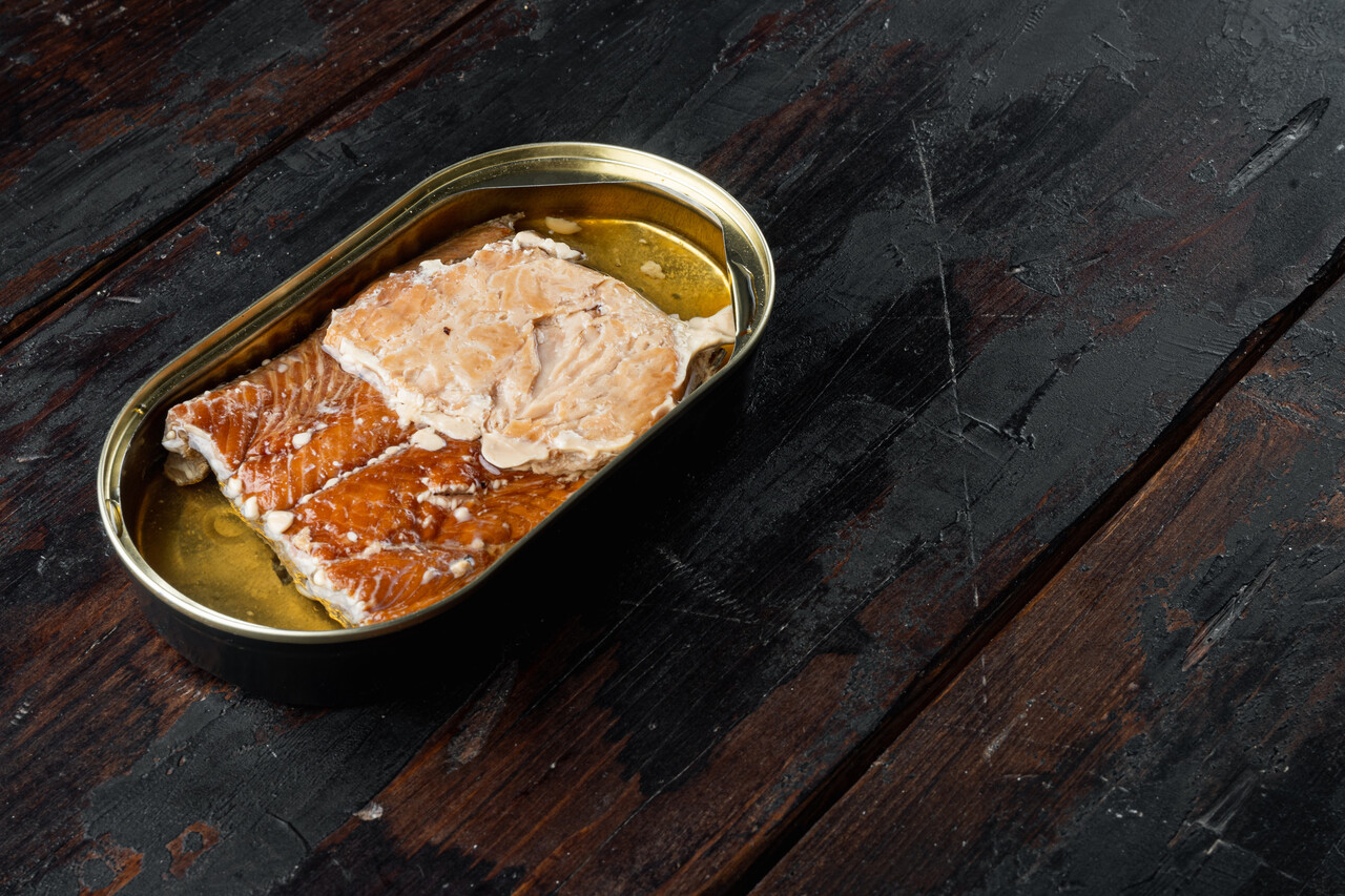 Canned salmon