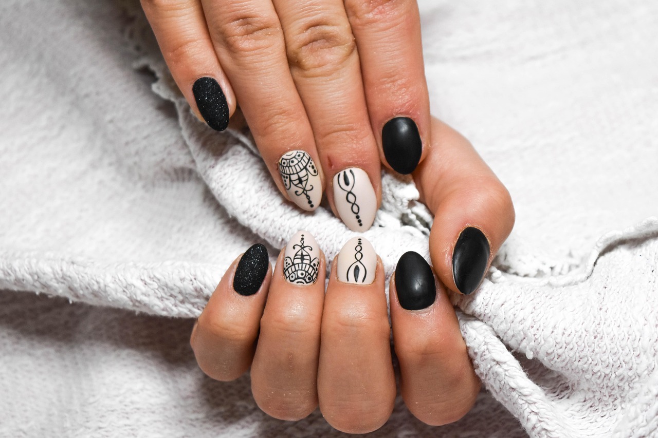 Bold, Mismatched Nails