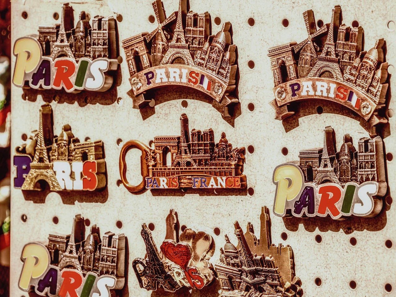 Retro travel stickers and merch - fun but bulky