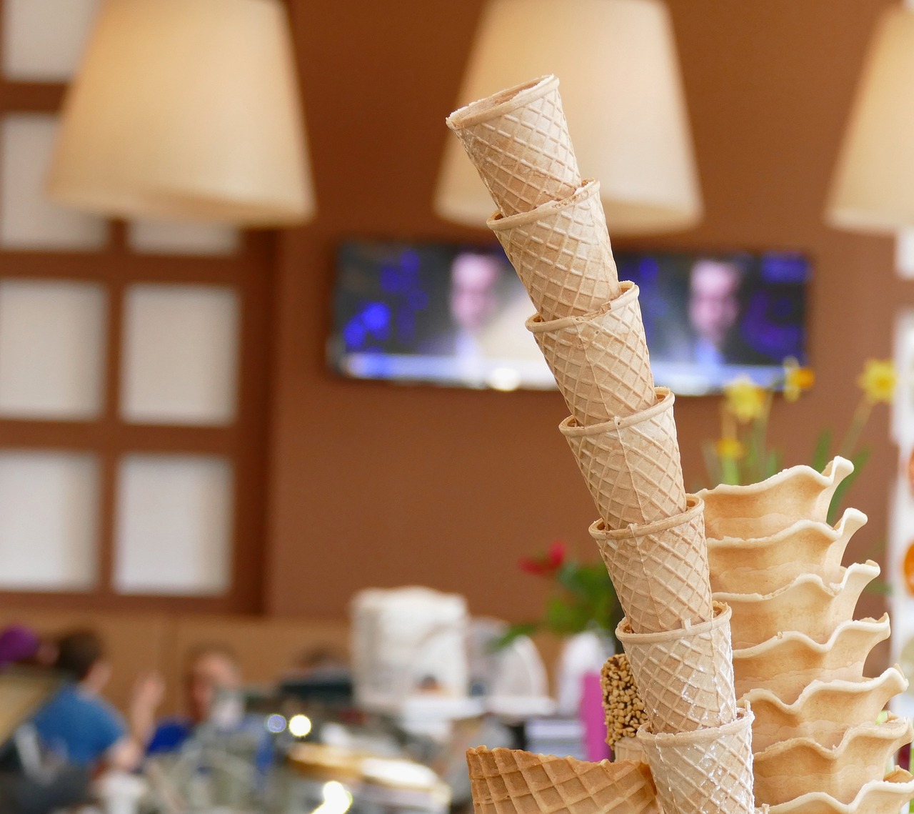 Pretzel Ice Cream Cones