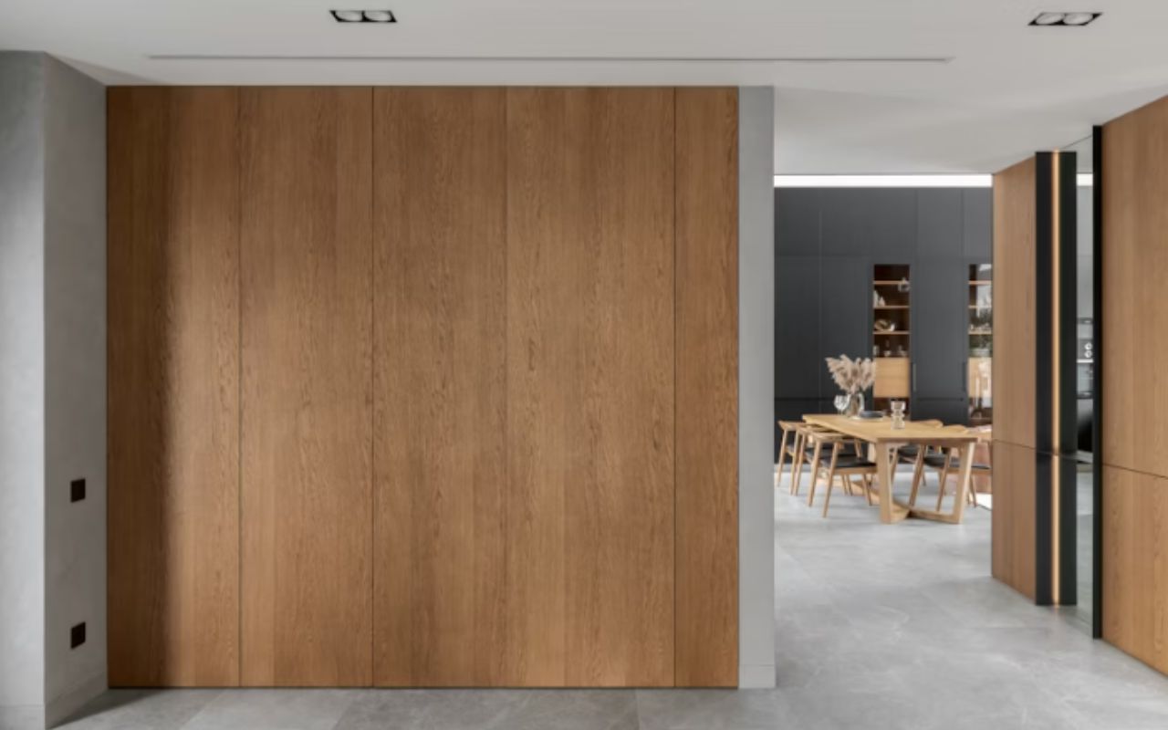 Dark Wood Paneling and Classic Wainscoting