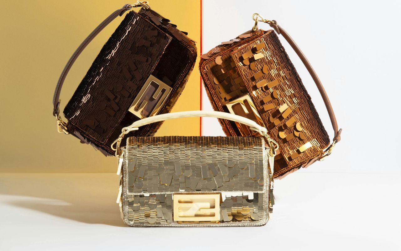 Metallic Foil Clutch Purses