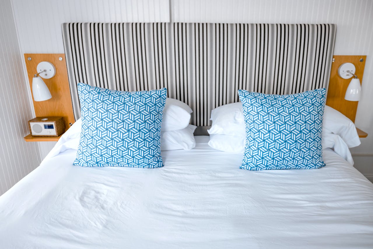 Striped Accent Pillows With Restraint