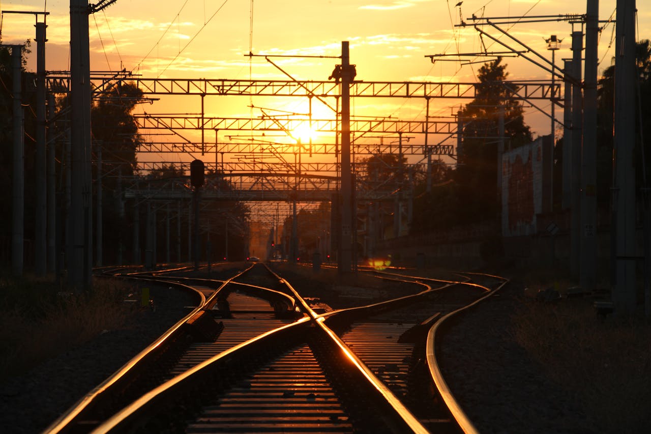 Sunset on the Tracks