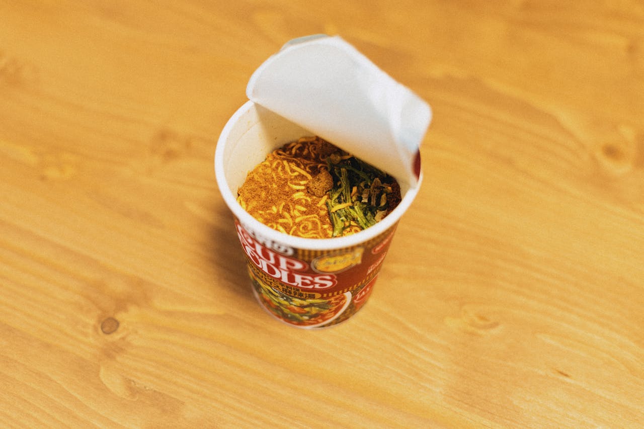 Bizarre Instant Noodles That Regretfully Burst Open