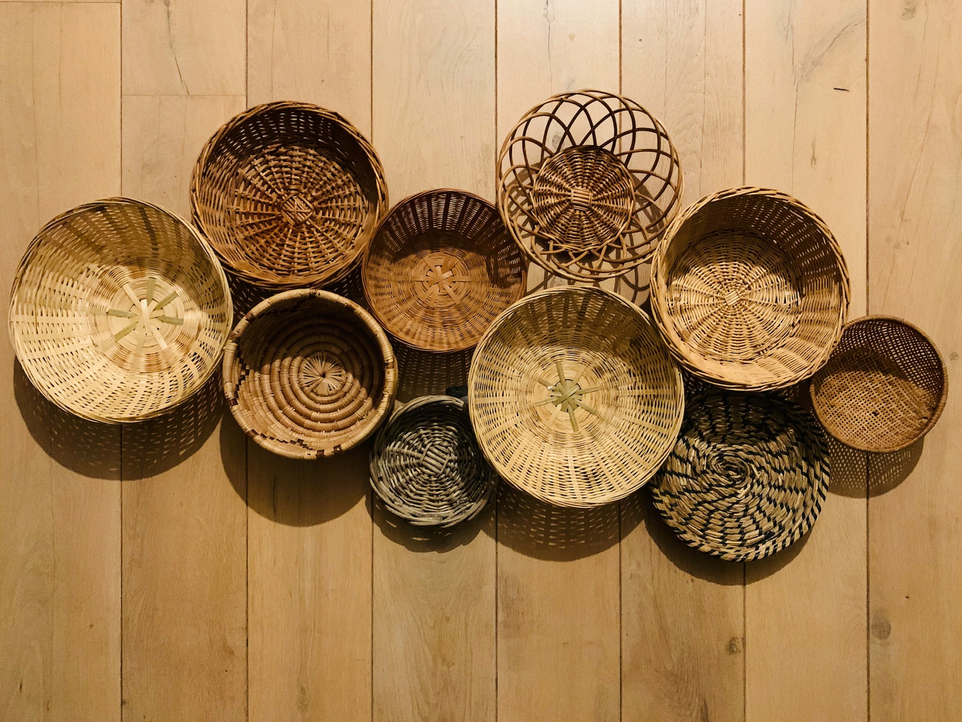  Handwoven Basket Wall Displays