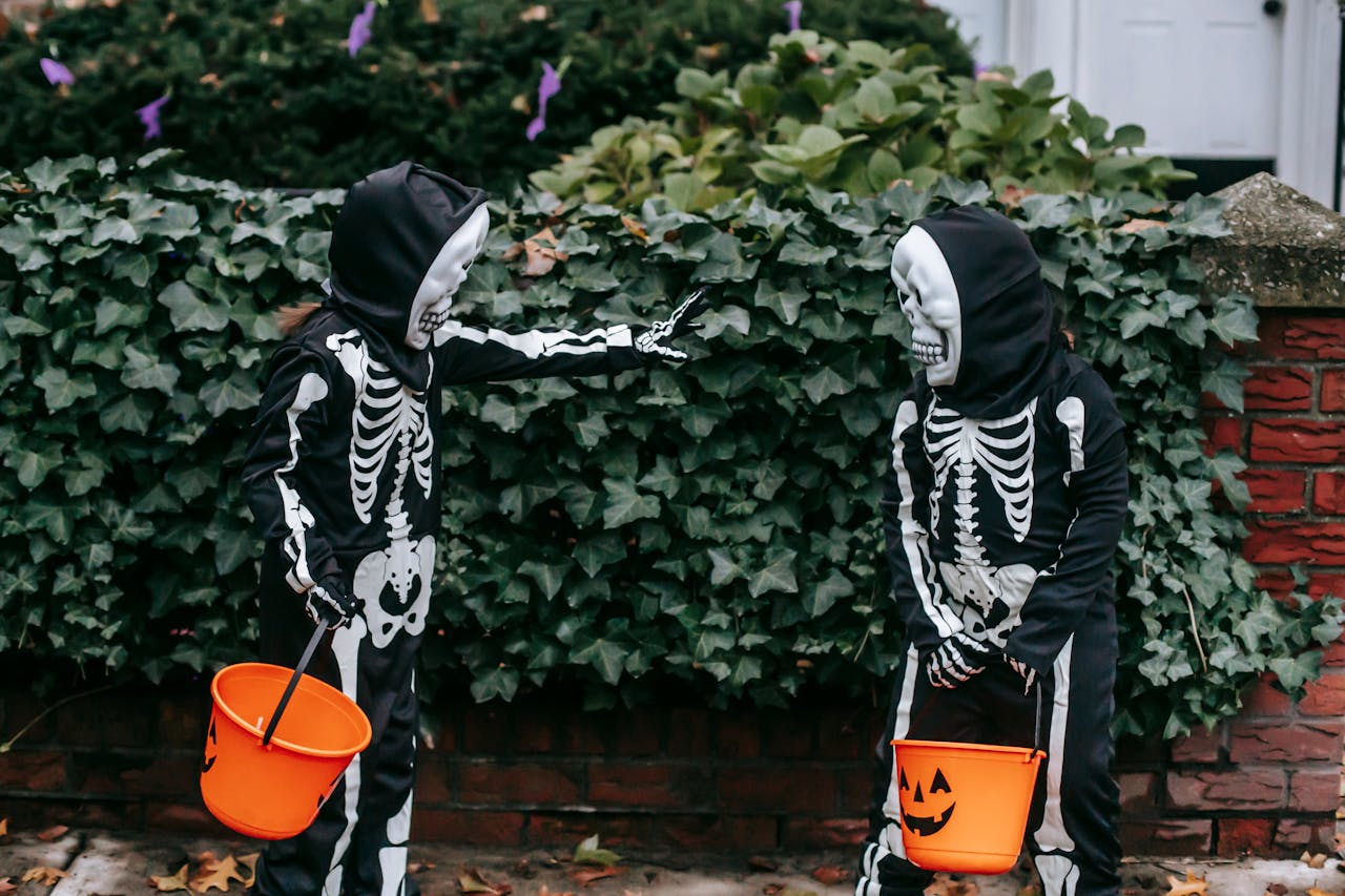 Halloween Trick-or-Treating With Homemade Costumes