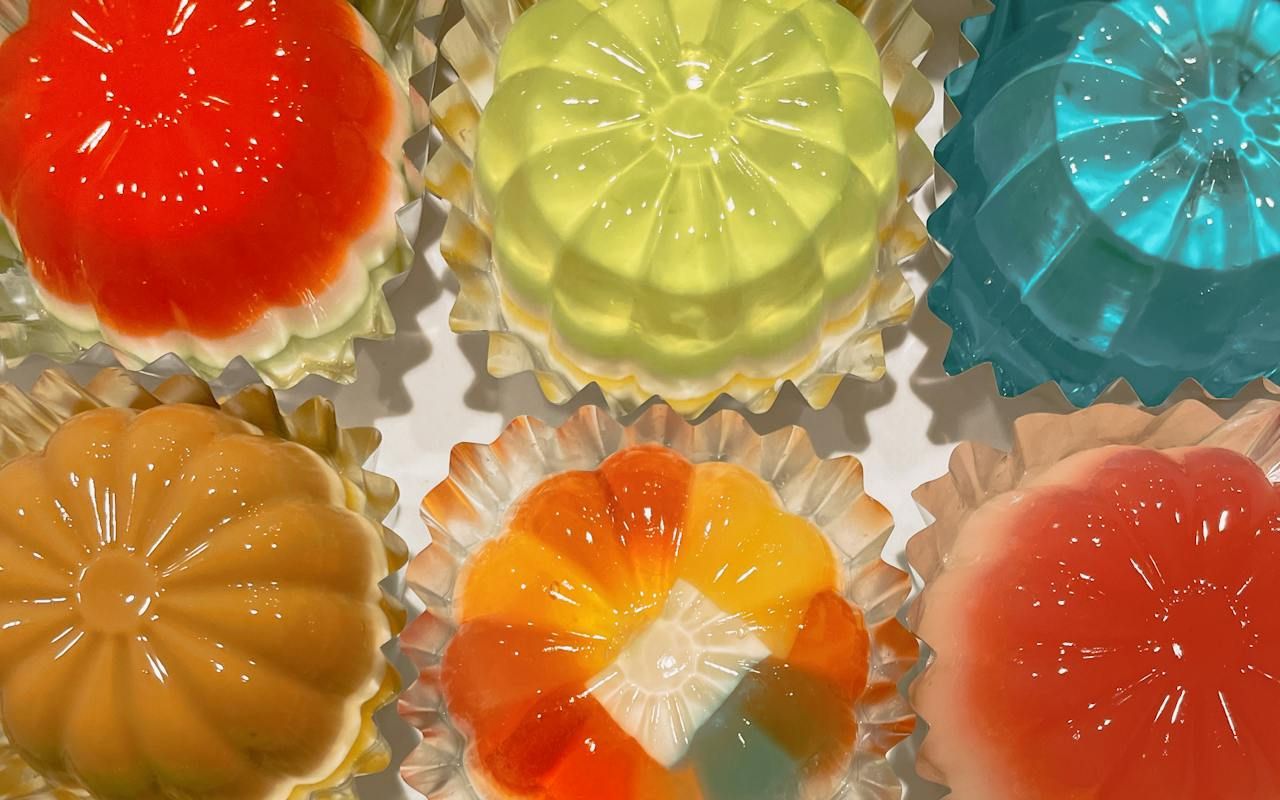 Tangy Gelatin Desserts in Every Color