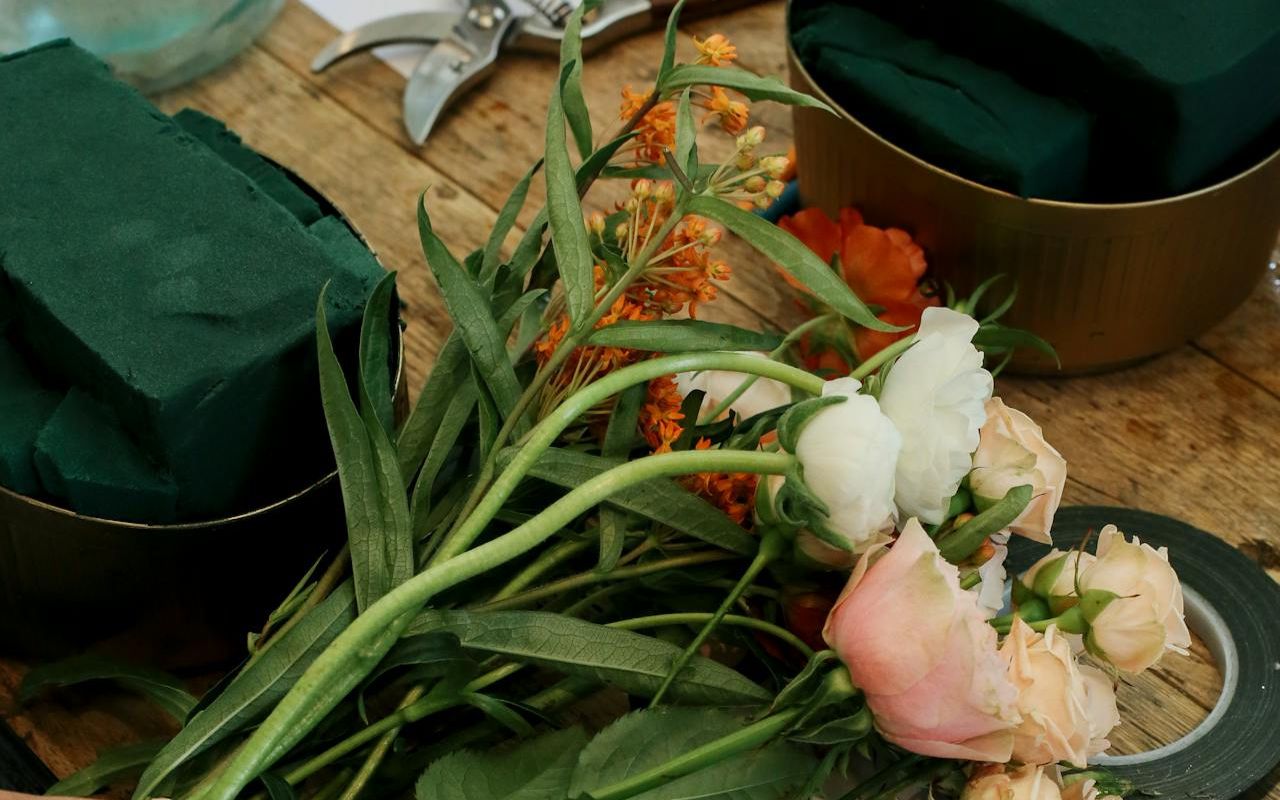 Foam Based Floral Centerpieces