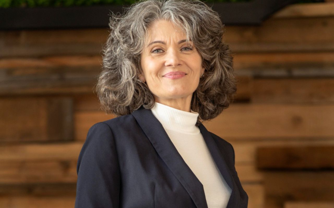 Soft Pink Tee and Charcoal Blazer