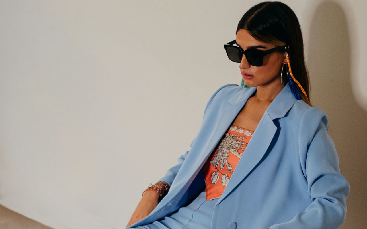 The Ultra-Slim Blazer Over a Relaxed Graphic Tee