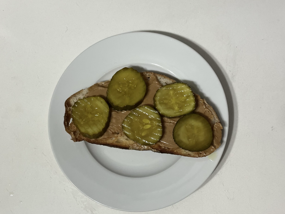 Pickle And Peanut Butter Sandwich
